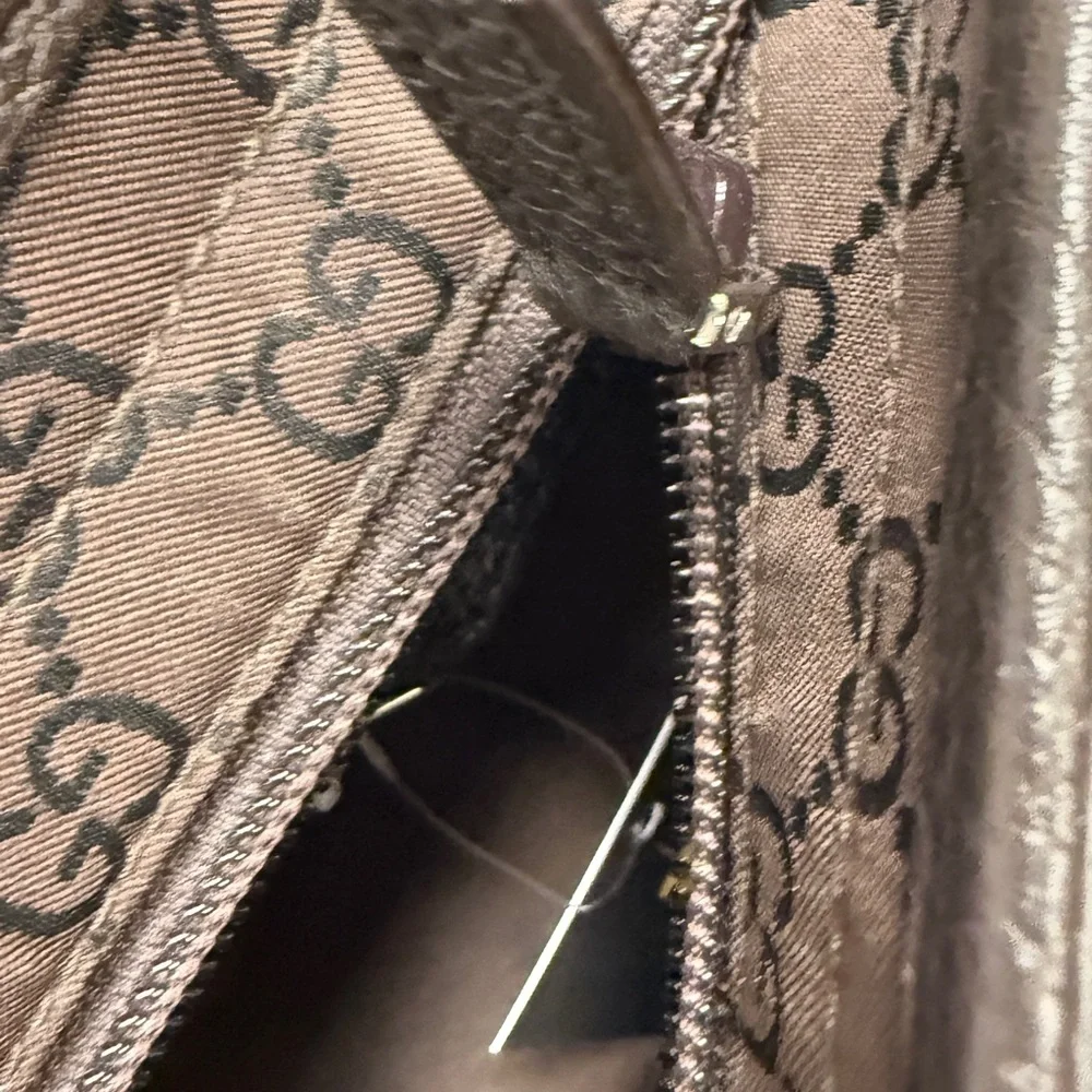 Gucci Dark Brown Monogram Briefcase